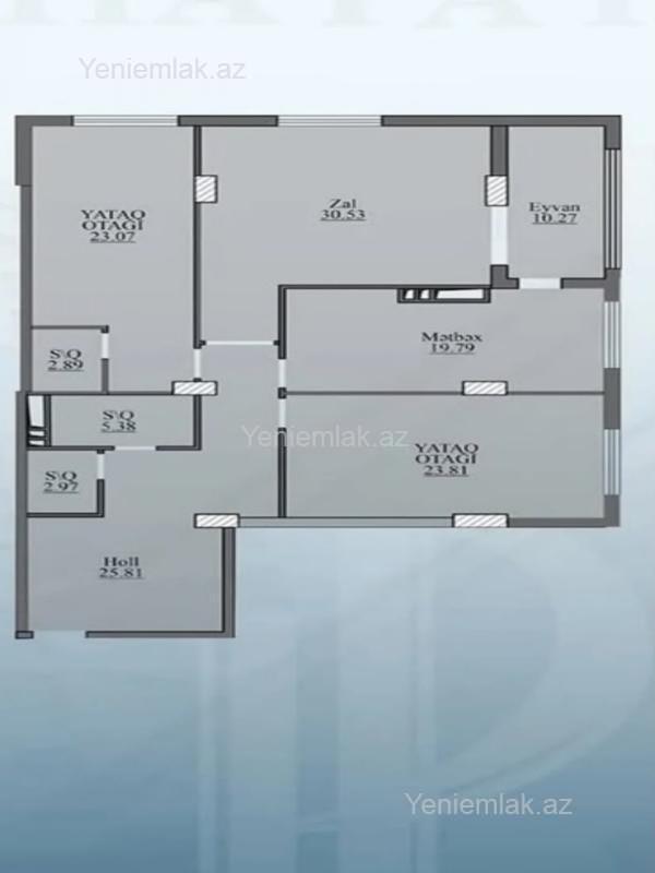 3-room apartment for sale, Nasimi, Baku