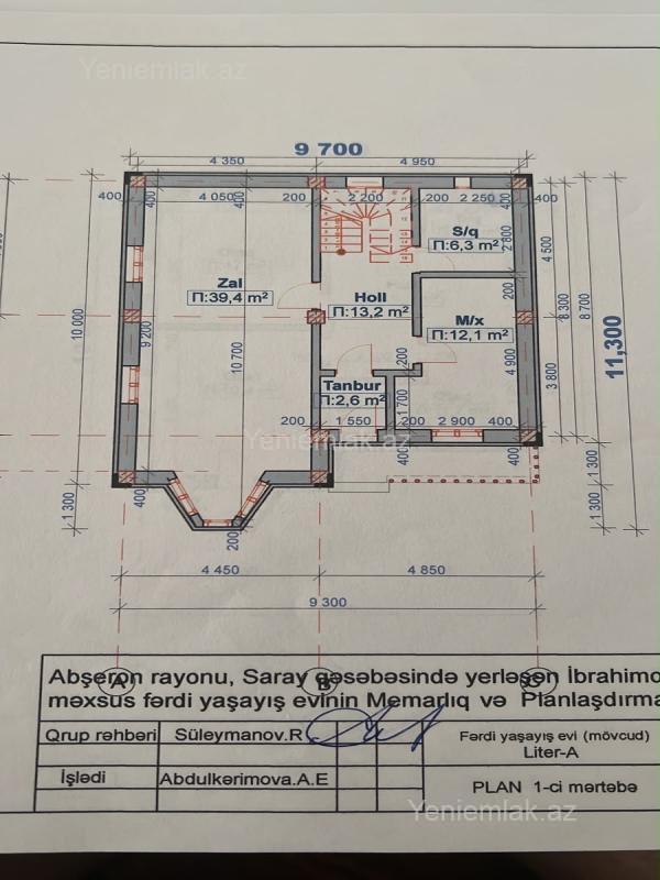 5 otaqlı Həyət evi / Villa, Saray, Abşeron