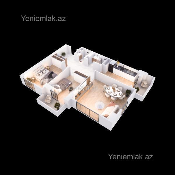 3 otaqlı Bina evi menzil, Binəqədi rayonu, Bakı