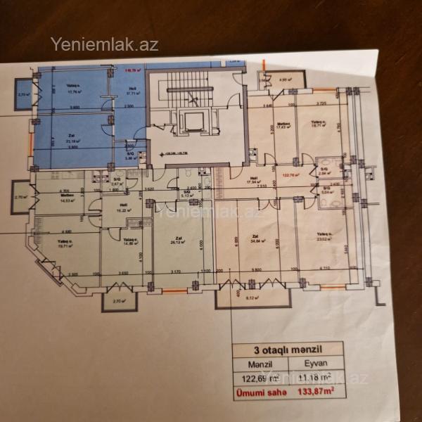 3 otaqlı Bina evi menzil, Xətai rayonu, Bakı
