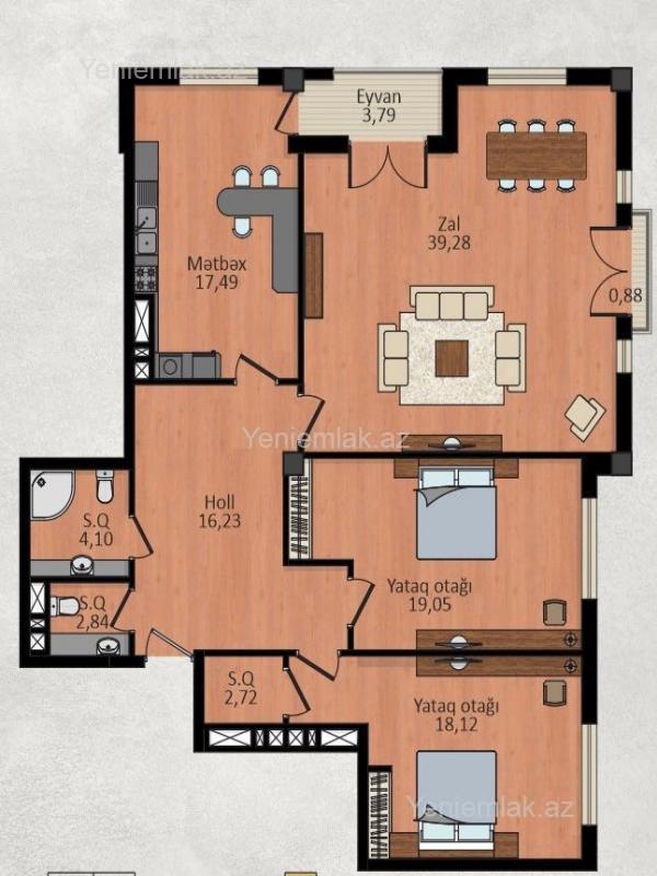 4 otaqlı Bina evi menzil, Nərimanov rayonu, Bakı