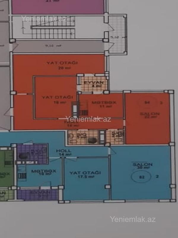 3 otaqlı Bina evi menzil, Nizami rayonu, Bakı