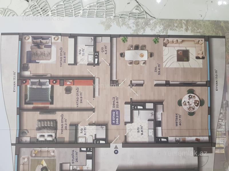 4 otaqlı Bina evi menzil, Nərimanov rayonu, Bakı