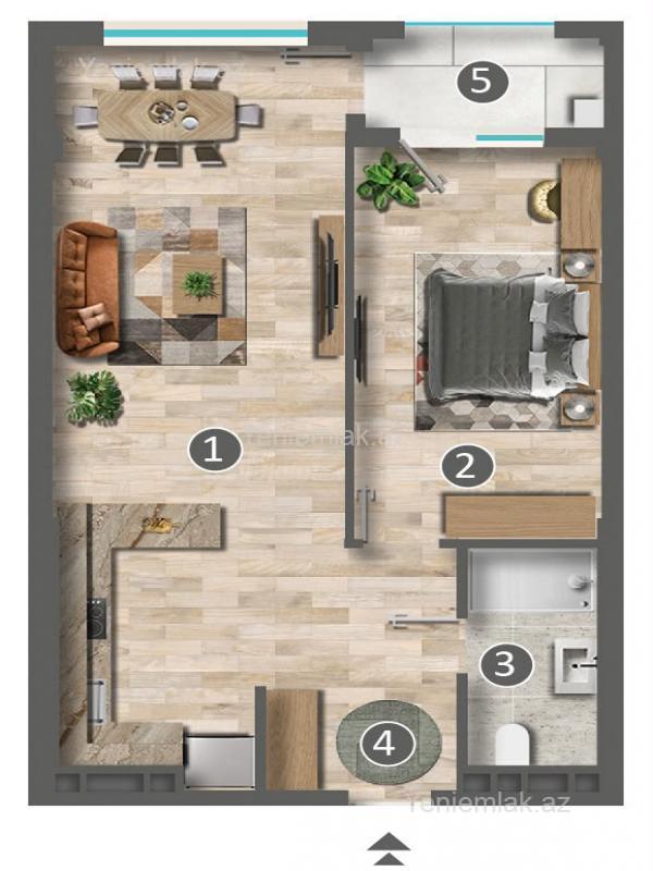 2 otaqlı Bina evi menzil, 76-cı məhəllə, Sumqayıt