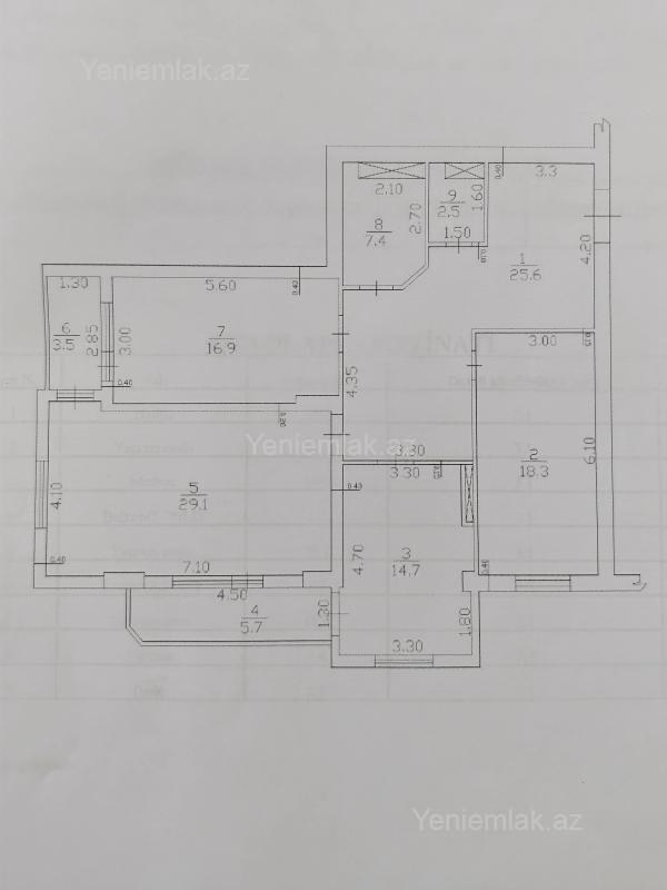 3 otaqlı Bina evi menzil, 14-cü məhəllə, Sumqayıt
