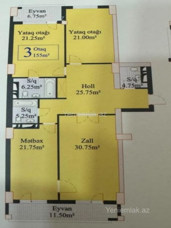 3 otaqlı Bina evi menzil, Nərimanov rayonu, Bakı