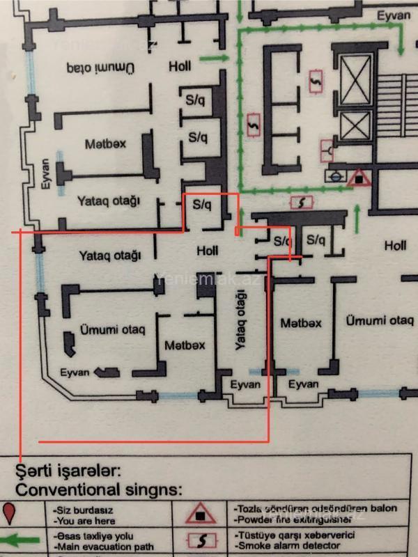 3 otaqlı Bina evi menzil, Yasamal rayonu, Bakı