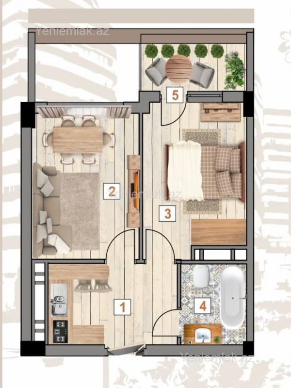 2 otaqlı Bina evi menzil, Sabunçu rayonu, Bakı