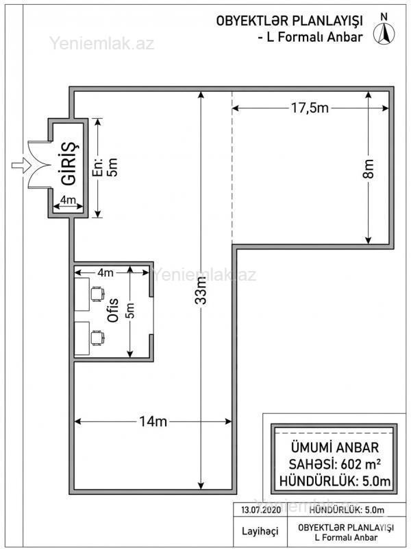 1 otaqlı Obyekt, Binəqədi rayonu, Bakı