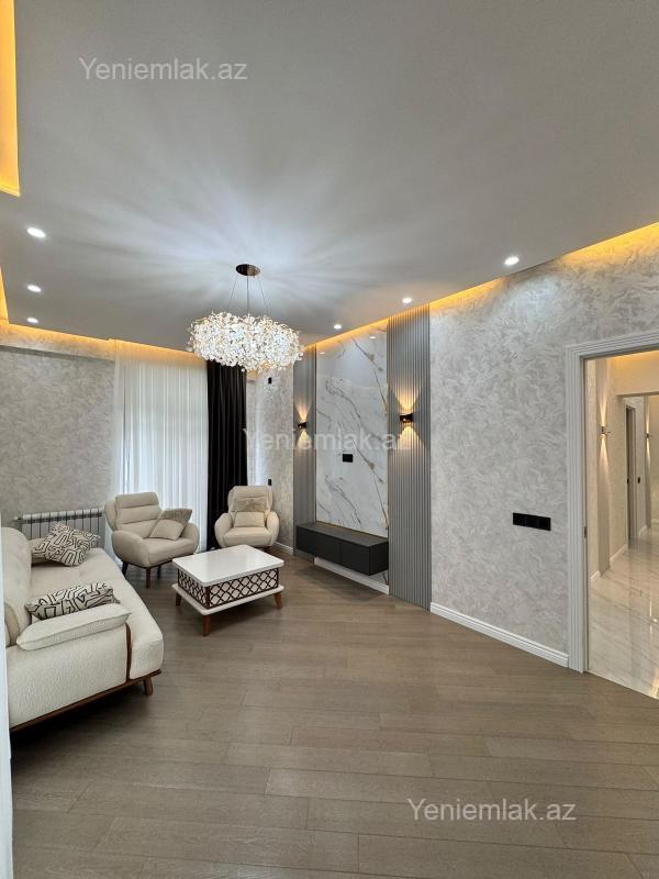 Gold Residence kompleksində 3 otaqlı yeni tikili mənzil kirayə verilir, 110 m², 2 000 AZN/ay, şəkil 3 / 12