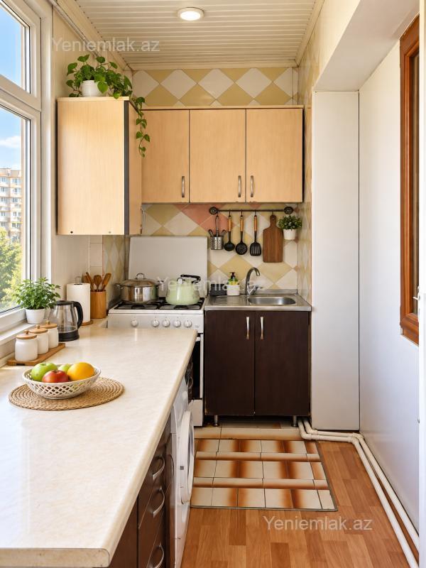 8-ci kilometrdə 2 otaqlı köhnə tikili mənzil kirayə verilir, 50 m², 580 AZN/ay, şəkil 4 / 8