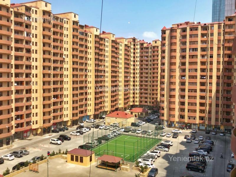 3 otaq · 90 m² · 9/16 mərtəbə, Ağ şəhər