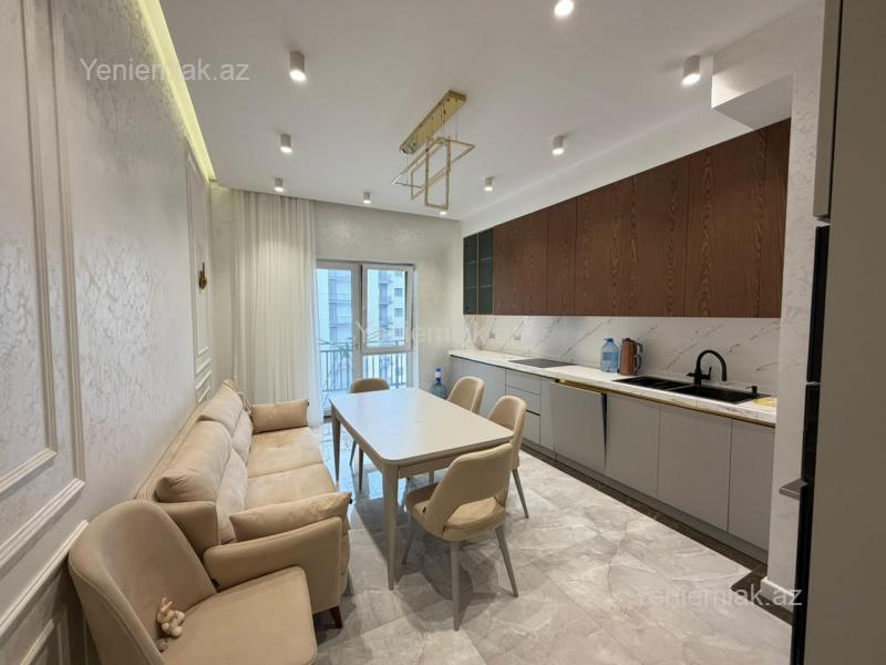 Ağ şəhərdə 3 otaqlı yeni tikili mənzil kirayə verilir, 140 m², 2 500 AZN/ay, şəkil 3 / 11