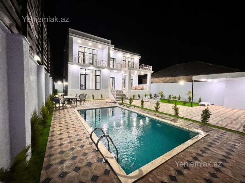 Həyət evi / Villa Satılır Bakı Xəzər rayonu Buzovna Buzovnada SOCAR yaxınlığında 5 otaqlı, Hovuzlu Dəbdəbəli Villa Satıl