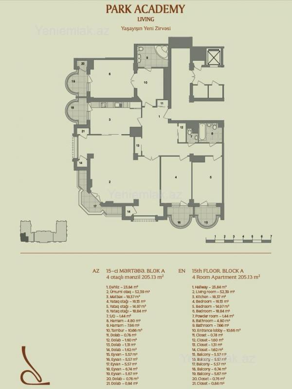 4 otaqlı Bina evi menzil, Yasamal rayonu, Bakı